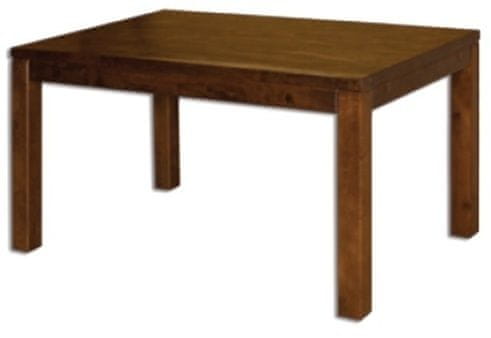 eoshop Jedálenský stôl ST172 s140 masív buk, šírka dosky 2,5 cm, 1 krídlo (Farba dreva: Buk bielený, Hrana stola: S3)